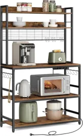 songmics-regal-kuchenny-z-gniazdkami-blat-vintage-czarny-40x100x170cm