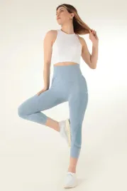 gladkie-legginsy-damskie-3-4-wysoki-stan-niebieskie-melanz-s-m-5ia