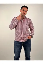 meska-koszula-casual-w-paski-bordowo-biale-dlugi-rekaw-s-5ia