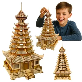 puzzle-drewniane-3d-ukladanka-pagoda-dong-dla-dzieci-wieza-klocki-diy-157