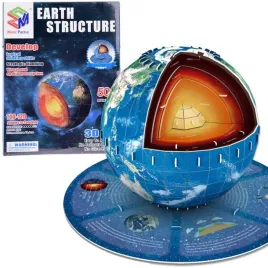 puzzle-3d-planeta-ziemia-50-elementow-struktura-ziemia-za5348