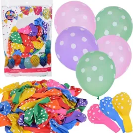 kolorowe-balony-w-biale-kropki-zestaw-100-sztuk-za5568