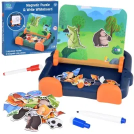 tablica-magnetyczna-2w1-do-rysowania-puzzle-magnetyczne-zwierzatka-za5157