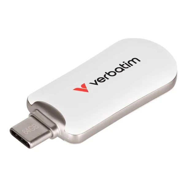 pendrive-verbatim-plectra-64gb-usb-c-3-0-white
