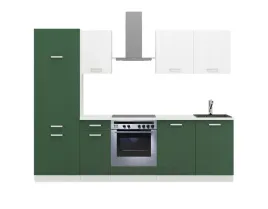 zestaw-mebli-kuchennych-toni-260-cm-zielony-bialy-blat-28mm