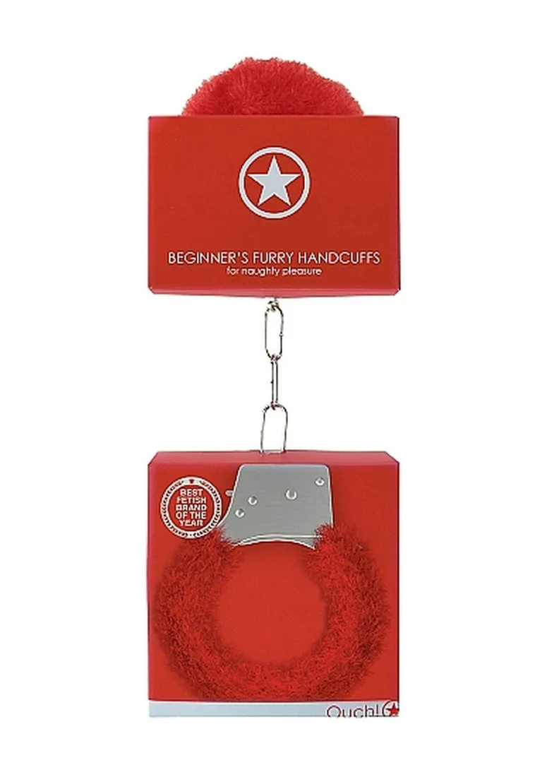 beginners-handcuffs-furry-red