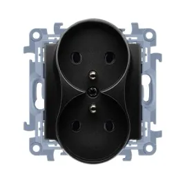 kontakt-simon-10-modul-czarny-mat-gniazdo-2x-z-u-zaciski-srubowe-16a-250v