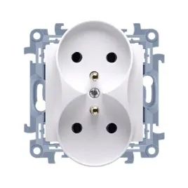 kontakt-simon-10-modul-bialy-gniazdo-2x-z-u-zaciski-srubowe-16a-250v
