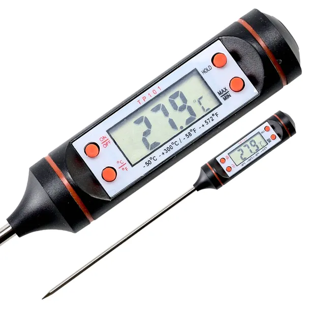 TERMOMETR CYFROWY LCD KUCHENNY DO PORTAW MIĘSA