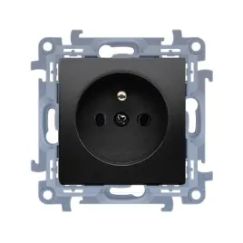 kontakt-simon-10-modul-czarny-mat-gniazdo-1x-z-u-szybkozlacza-16a-250v