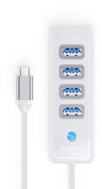 hub-usb-orico-usb-c-4x-usb-a-3-1-bialy