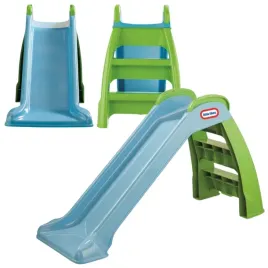 outlet-little-tikes-slide-zjezdzalnia-wolnostojaca-niebiesko-zielona-95cm