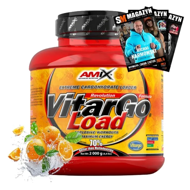 AMIX VITARGO LOAD 2000 g WĘGLOWODANY ENERGIA SIŁA TRENING WYDAJNOŚĆ