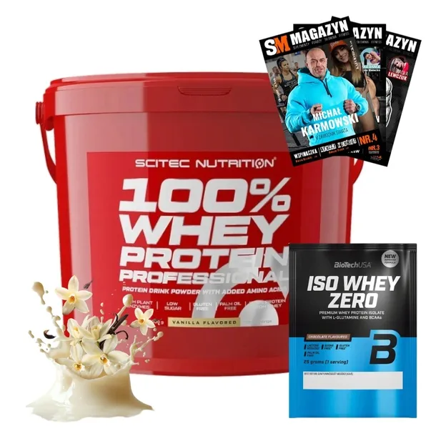 SCITEC 100% WHEY PROTEIN PROFESSIONAL 4000g ODŻYWKA BIAŁKOWA WPC WPI BIAŁKO