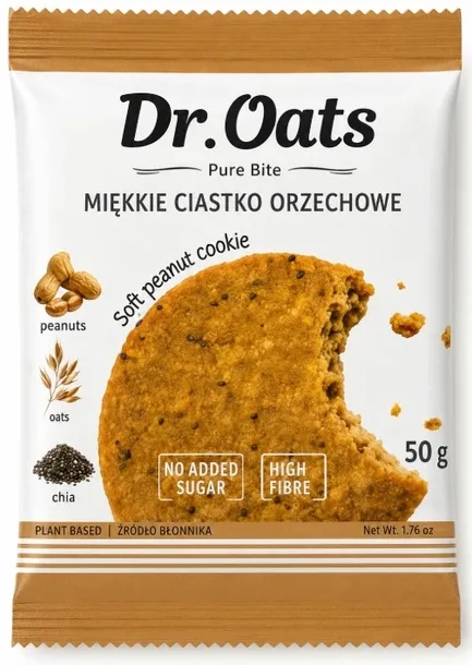 Brześć Dr. Oats Miękkie ciastko orzechowe 50g