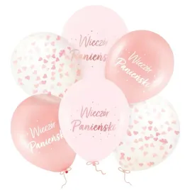 balony-lateksowe-wieczor-panienski-rozowe-zloto-konfetti-6-sztuk