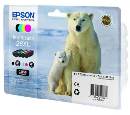 epson-polar-bear-multipack-4-colours-26xl-claria-premium-ink