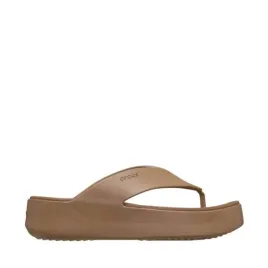 klapki-damskie-crocs-getaway-platform-flip-brazowe