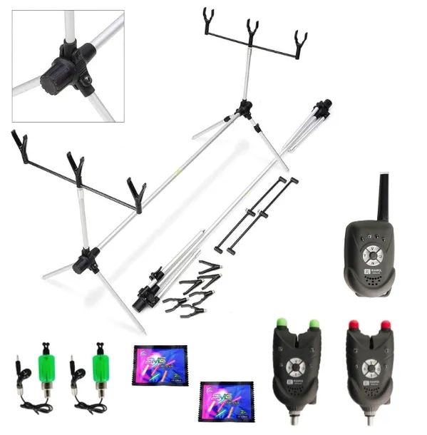ZESTAW KARPIOWY ROD POD STANOWISKO SYGNALIZATORY CENTRALKA SWINGERY 2X