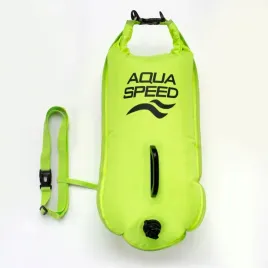 bojka-do-wody-aqua-speed-open-water-z-uchwytem-szczelna-widoczna-zielona