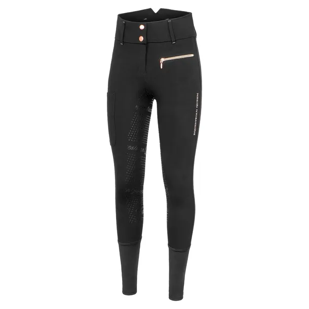 Bryczesy EQUESTRIAN QUEEN Redbridge z wysokim stanem damskie czarne 44