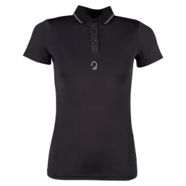 koszulka-polo-jezdziecka-damska-hkm-limone-oddychajaca-sportowa-czarna-l