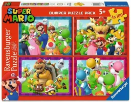 puzzle-super-mario-time-for-mario-zestaw-4-x-100-elementow