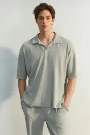 trendyol-meska-koszulka-polo-szara-prazkowana-oversize-xs-5ca