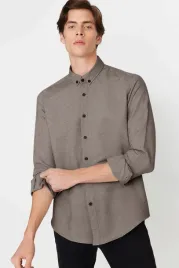 trendyol-meska-koszula-casual-brazowa-melanzowa-z-kolnierzykiem-xl-5-a
