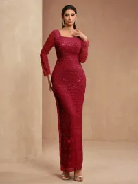 shein-bordowa-elegancka-sukienka-wieczorowa-z-cekinami-42-44-1ma
