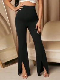 shein-czarne-spodnie-ciazowe-proste-z-rozcieciami-casual-l-1ma