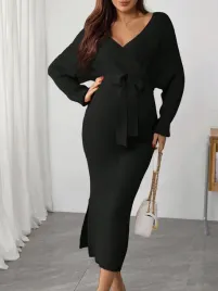 shein-czarna-ciazowa-sukienka-kopertowa-midi-z-wiazaniem-m-1la