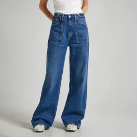 pepe-jeans-jeansy-damskie-z-wysokim-stanem-i-szeroka-nogawka-33-32-7fa