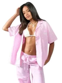 missguided-rozowa-koszula-damska-w-paski-krotki-rekaw-l-1jt