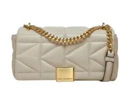 karl-lagerfeld-kremowa-pikowana-kopertowka-z-lancuszkiem-22-x-11-x-6-cm-y9i
