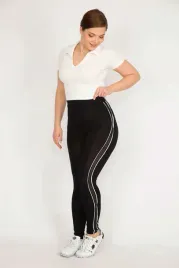 legginsy-damskie-czarne-z-lampasami-wysoki-stan-46-5ha-46-5ha