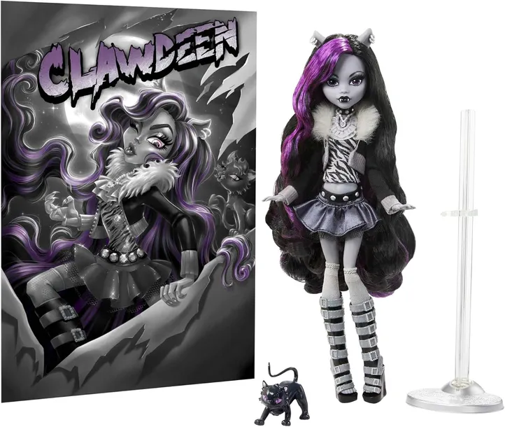 Lalka Mattel Monster High Reel Drama Clawdeen Wolf 27 cm
