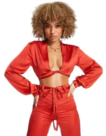 famme-luxe-top-damski-satynowy-czerwony-40-rnf