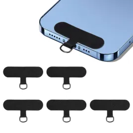 smycz-na-telefon-uniwersalna-6-sztuk-zestaw-czarna-naszyjnik-z-pierscieniem