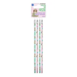 starpak-olowek-hb-z-gumka-do-mazania-wzor-koali-do-szkoly-biura-4szt