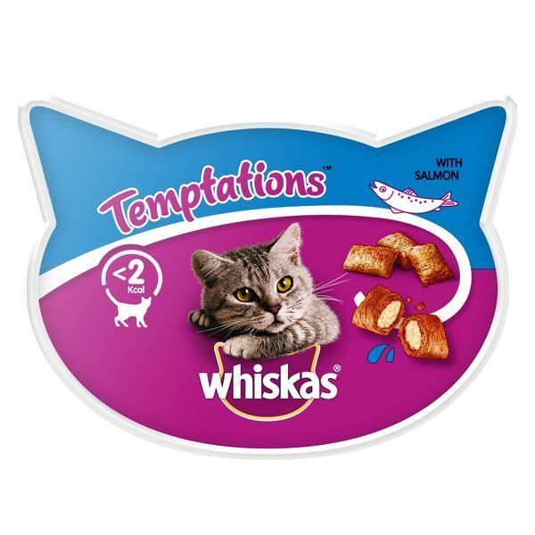 Whiskas Temptations Cat Mokra Karma Łosoś 60 G