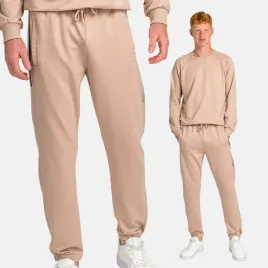 spodnie-dresowe-dresy-meskie-bawelniane-joggery-lampas-nadruk-bezowe-2xl