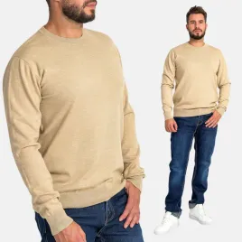 sweter-meski-dzianinowy-wiskoza-gladki-cienki-okragly-dekolt-casual-bez-l