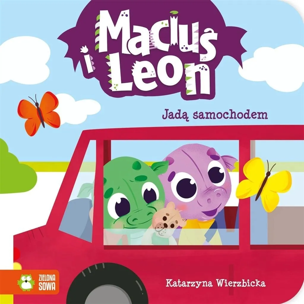 macius-i-leon-jada-samochodem