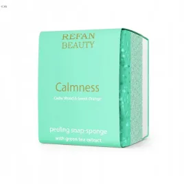 gabka-peelingujaca-z-mydlem-do-ciala-cedr-pomarancza-calmness-refan-75-g