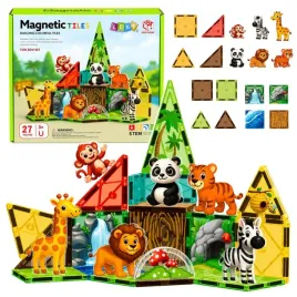 klocki-magnetyczne-konstrukcyjne-dzikie-zwierzeta-dzungla-zoo-27-el