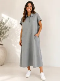 sukienka-wiya-polo-maxi-szara-oversize-bawetniana-kieszenie