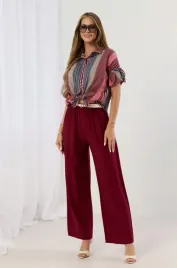 spodnie-damskie-szerokie-wiskoza-wysoki-stan-one-size-bordo