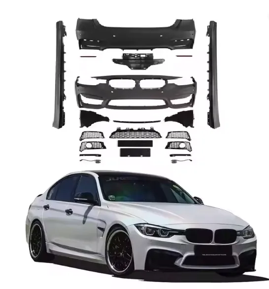 BODY KIT ZDERZAK PRZÓD TYŁ PROGI ZDERZAKI M3 LOOK BMW F30 SEDAN M3 LOOK