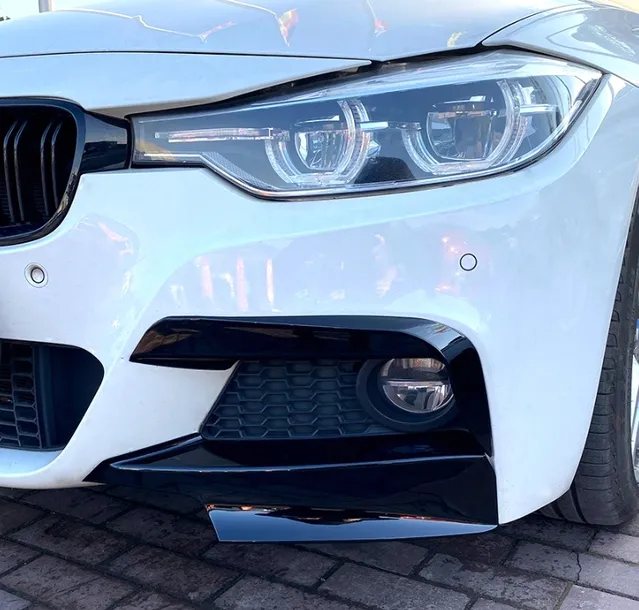 SPLITTER FLAPSY BMW F30 F31 CZARNY POŁYSK